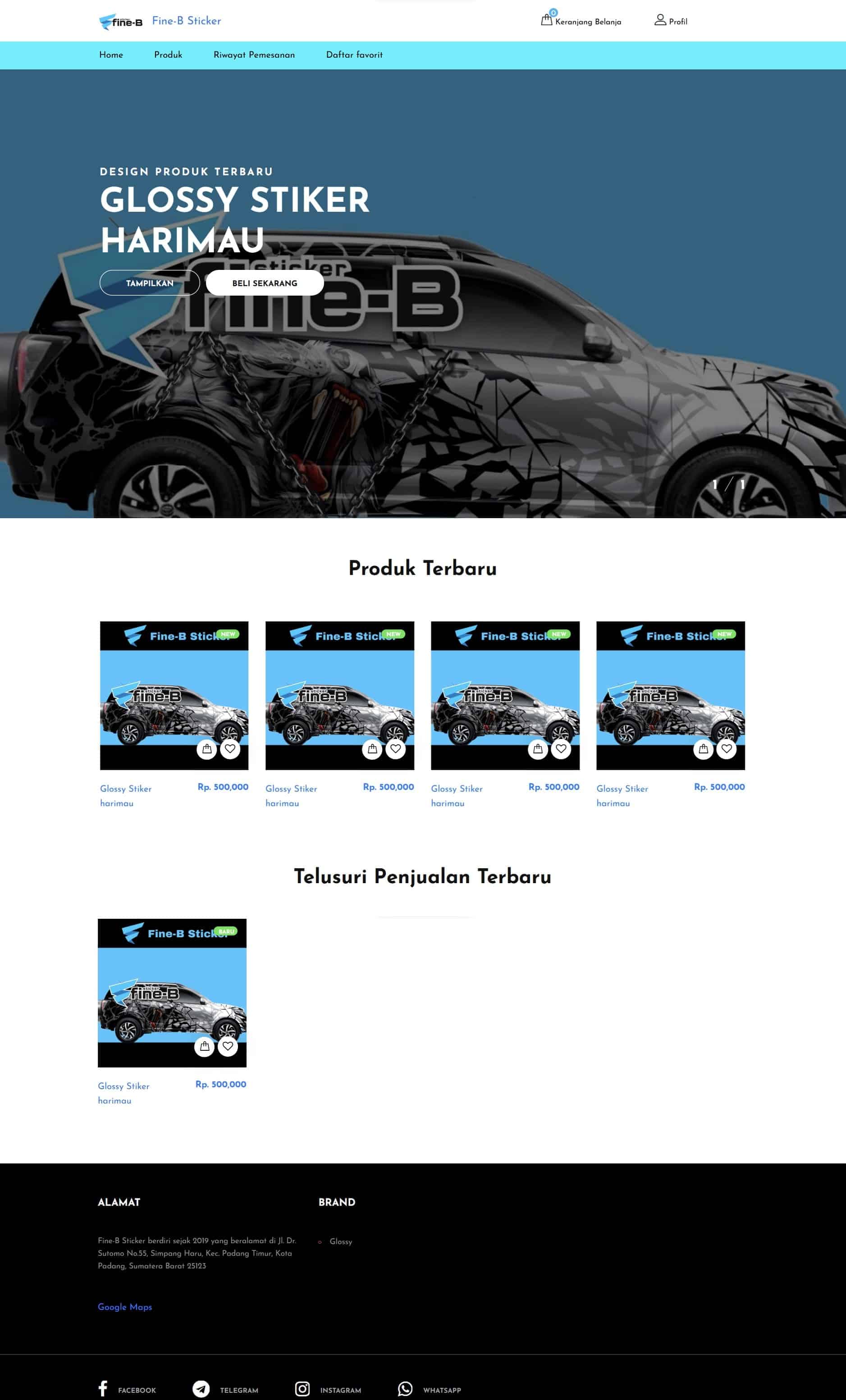 E-Commerce Fine-B Sticker